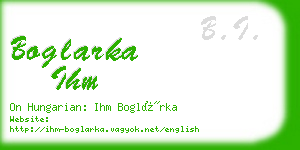 boglarka ihm business card